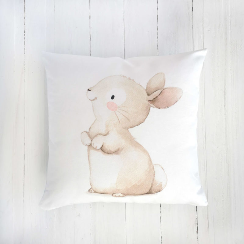 Bunny nursery pillow